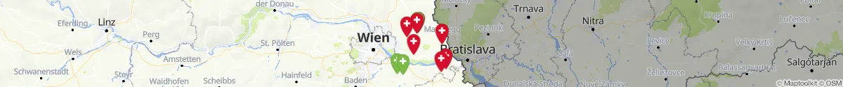 Map view for Pharmacies emergency services nearby Lassee (Gänserndorf, Niederösterreich)